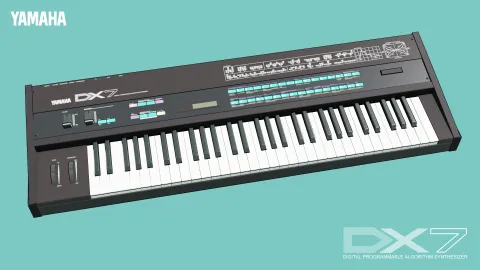 YAMAHA DX7 のイラスト