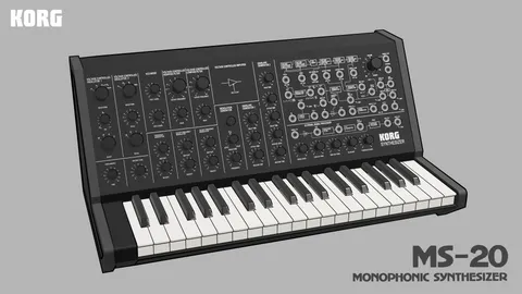 KORG MS-20 のイラスト